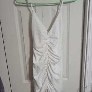 SHEIN White Textured Fabric